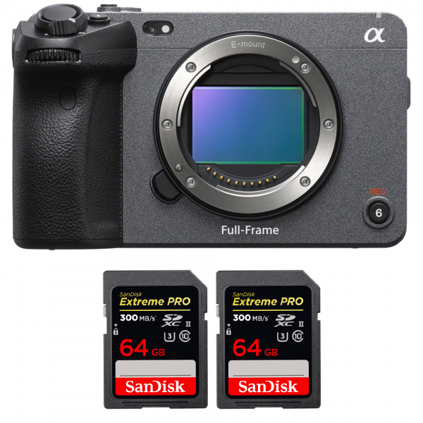Sony FX3 Camera Cinéma + 2 SanDisk 64GB Extreme PRO UHS-II SDXC 300 MB/s-1