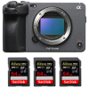 Sony FX3 Camera Cinéma + 3 SanDisk 64GB Extreme PRO UHS-II SDXC 300 MB/s-1