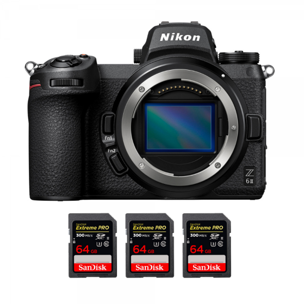 Nikon Z6 II Body + 3 SanDisk 64GB Extreme PRO UHS-II SDXC 300 MB/s-1