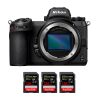 Nikon Z6 II Cuerpo + 3 SanDisk 128GB Extreme PRO UHS-II SDXC 300 MB/s - Camara mirrorless-1