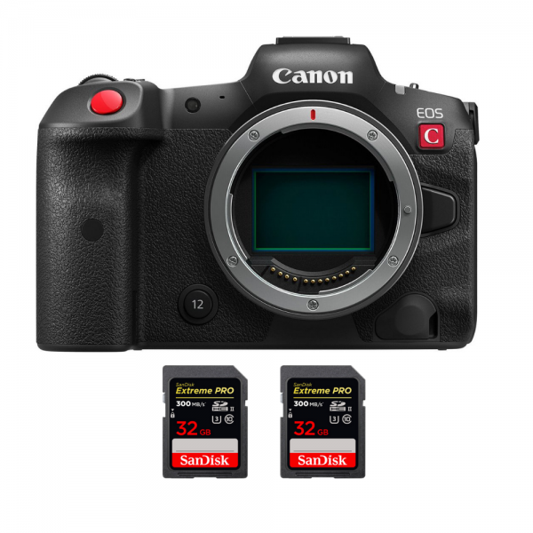 Canon EOS R5 C Nu + 2 SanDisk 32GB Extreme PRO UHS-II SDXC 300 MB/s-1