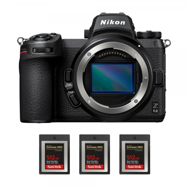 Nikon Z6 II Cuerpo + 3 SanDisk 512GB Extreme PRO CFexpress Type B-1