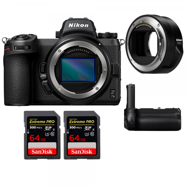 Nikon Z7 II + Nikon FTZ II + Grip Nikon MB-N11 + 2 SanDisk 64GB Extreme PRO UHS-II SDXC 300 MB/s-1