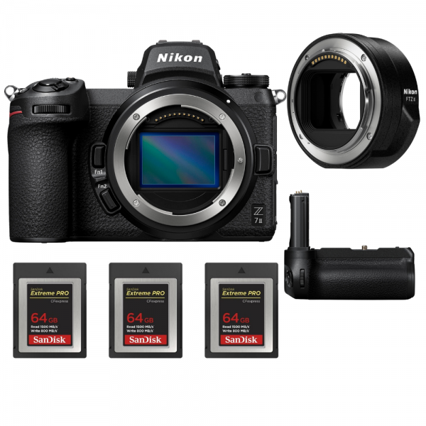 Nikon Z7 II + Nikon FTZ II + Grip Nikon MB-N11 + 3 SanDisk 64GB Extreme PRO CFexpress Type B-1