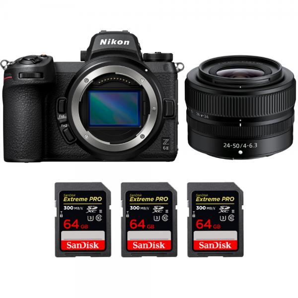 Nikon Z6 II + Z 24-50mm f/4-6.3 + 3 SanDisk 64GB Extreme PRO UHS-II SDXC 300 MB/s-1