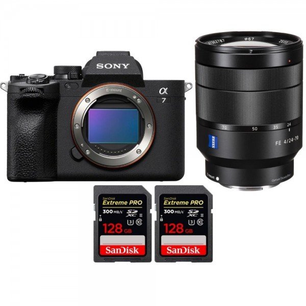 Sony Alpha 7 IV + FE 24-70mm f/4 ZA OSS + 2 SanDisk 128GB Extreme PRO UHS-II SDXC 300 MB/s - mirrorless camera-1