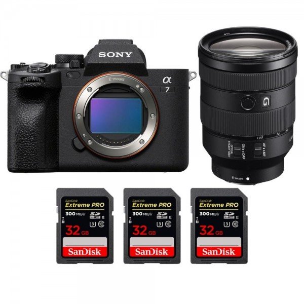 Sony A7 IV + FE 24-105mm f/4 G OSS + 3 SanDisk 32GB Extreme PRO UHS-II SDXC 300 MB/s - Camara mirrorless-1