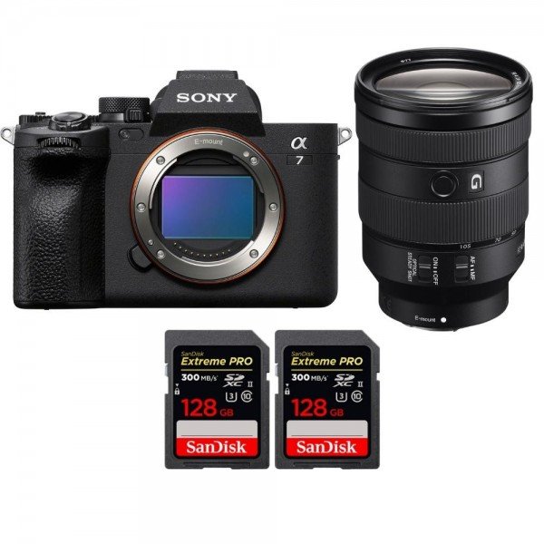 Sony A7 IV + FE 24-105mm f/4 G OSS + 2 SanDisk 128GB Extreme PRO UHS-II SDXC 300 MB/s - Camara mirrorless-1