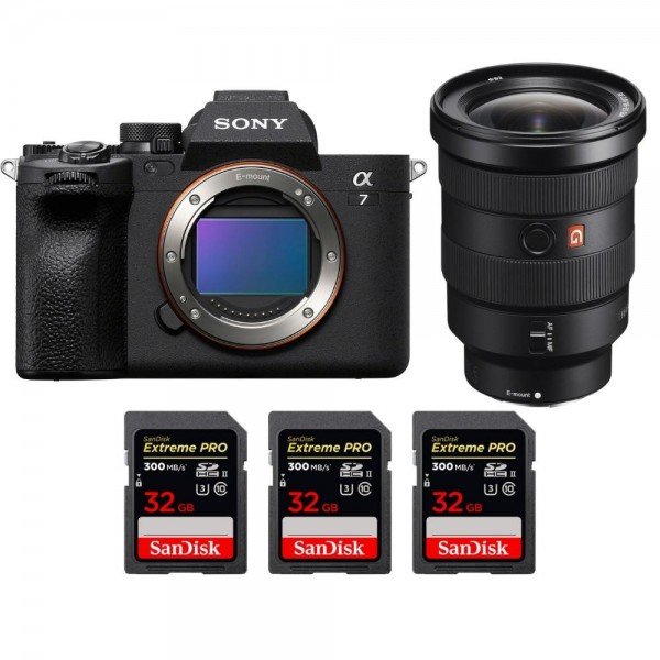 Sony Alpha 7 IV + FE 16-35mm f/2.8 GM + 3 SanDisk 32GB Extreme PRO UHS-II SDXC 300 MB/s - mirrorless camera-1