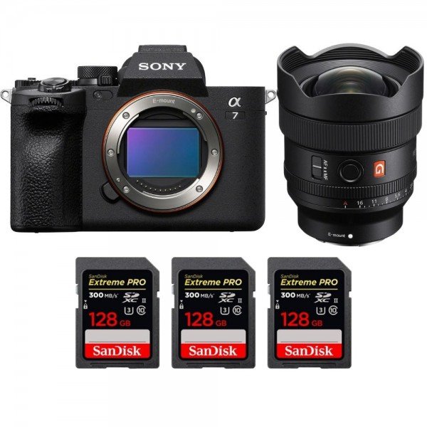 Sony A7 IV + FE 14mm f/1.8 GM + 3 SanDisk 128GB Extreme PRO UHS-II SDXC 300 MB/s-1