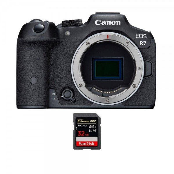 Canon EOS R7 + 1 SanDisk 32 GB Extreme PRO UHS-II SDXC 300 MB/s - Camara mirrorless-1