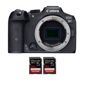 Canon EOS R7 + 2 SanDisk 64GB Extreme PRO UHS-II SDXC 300 MB/s-1
