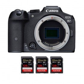 Canon EOS R7 + 3 SanDisk 128GB Extreme PRO UHS-II SDXC 300 MB/s-1