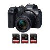 Canon EOS R7 + RF-S 18-150mm STM + 3 SanDisk 32GB Extreme PRO UHS-II SDXC 300 MB/s - Camara mirrorless-1