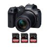 Canon EOS R7 + RF-S 18-150mm STM + 3 SanDisk 64GB Extreme PRO UHS-II SDXC 300 MB/s - Camara mirrorless-1