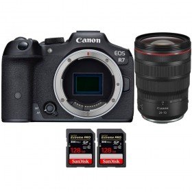 Canon EOS R7 + RF 24-70mm F2.8 L IS USM + 2 SanDisk 128GB Extreme PRO UHS-II SDXC 300 MB/s - Camara mirrorless-1