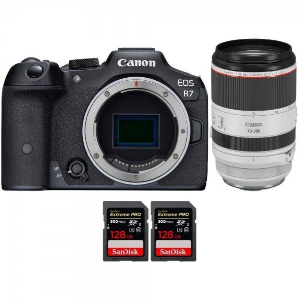 Canon EOS R7 + RF 70-200mm F2.8 L IS USM + 2 SanDisk 128GB Extreme PRO UHS-II SDXC 300 MB/s-1