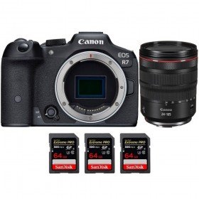 Canon EOS R7 + RF 24-105mm F4 L IS USM + 3 SanDisk 64GB Extreme PRO UHS-II SDXC 300 MB/s-1