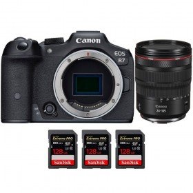 Canon EOS R7 + RF 24-105 mm F4 L IS USM + 3 SanDisk 128 GB Extreme PRO UHS-II SDXC 300 MB/s - Camara mirrorless-1