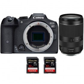 Canon EOS R7 + RF 24-240mm F4-6.3 IS USM + 2 SanDisk 32GB Extreme PRO UHS-II SDXC 300 MB/s-1