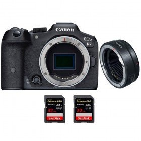 Canon EOS R7 + EF-EOS R + 2 SanDisk 32GB Extreme PRO UHS-II SDXC 300 MB/s-1