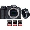 Canon EOS R7 + EF-EOS R + 3 SanDisk 32GB Extreme PRO UHS-II SDXC 300 MB/s - Camara mirrorless-1