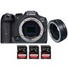 Canon EOS R7 + EF-EOS R + 3 SanDisk 128GB Extreme PRO UHS-II SDXC 300 MB/s - Camara mirrorless-1