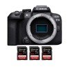 Canon EOS R10 + 3 SanDisk 64GB Extreme PRO UHS-II SDXC 300 MB/s - Camara mirrorless APS-C-1