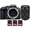 Canon EOS R10 + RF 24-240mm F4-6.3 IS USM + 3 SanDisk 32GB Extreme PRO UHS-II SDXC 300 MB/s - Camara evil APS-C-1