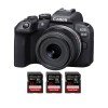Canon EOS R10 + RF-S 18-45mm F4.5-6.3 IS STM + 3 SanDisk 32GB Extreme PRO UHS-II SDXC 300 MB/s APS-C-1