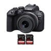 Canon EOS R10 + RF-S 18-45mm F4.5-6.3 IS STM + 2 SanDisk 128GB Extreme PRO UHS-II SDXC 300 MB/s APS-C-1