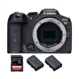 Canon EOS R7 + 1 SanDisk 32GB Extreme PRO UHS-II SDXC 300 MB/s + 2 Canon LP-E6NH-1