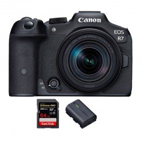 Canon EOS R7 + RF-S 18-150mm STM + 1 SanDisk 64GB Extreme PRO UHS-II SDXC 300 MB/s + 1 Canon LP-E6NH - Camara mirrorless-1