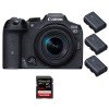Canon EOS R7 + RF-S 18-150mm STM + 1 SanDisk 64GB Extreme PRO UHS-II SDXC 300 MB/s + 3 Canon LP-E6NH - Camara mirrorless-1