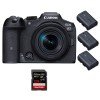 Canon EOS R7 + RF-S 18-150mm STM + 1 SanDisk 128GB Extreme PRO UHS-II SDXC 300 MB/s + 3 Canon LP-E6NH - Camara mirrorless-1