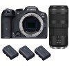 Canon EOS R7 + RF 100-400mm IS + 3 Canon LP-E6NH - Camara mirrorless-1