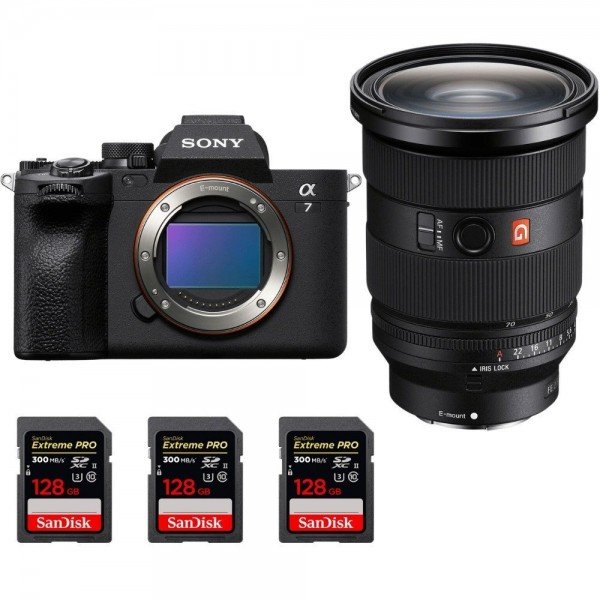 Sony Alpha 7 IV + FE 24-70mm f/2.8 GM II + 3 SanDisk 128GB Extreme PRO UHS-II SDXC 300 MB/s-1
