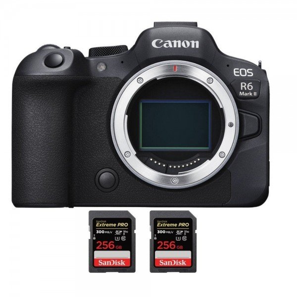Canon EOS R6 Mark II + 2 SanDisk 256GB Extreme PRO UHS-II SDXC 300 MB/s-1