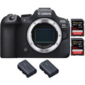 Canon EOS R6 Mark II + 2 SanDisk 64GB Extreme PRO UHS-II 300 MB/s + 2 Canon LP-E6NH-1
