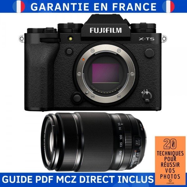Fujifilm X-T5 Black + XF 55-200mm f/3.5-4.8 R LM OIS - APS-C Camera-2