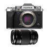 Fujifilm X-T5 Plata + XF 55-200 mm f/3,5-4,8 R LM OIS - Camara fotográfica APS-C-1