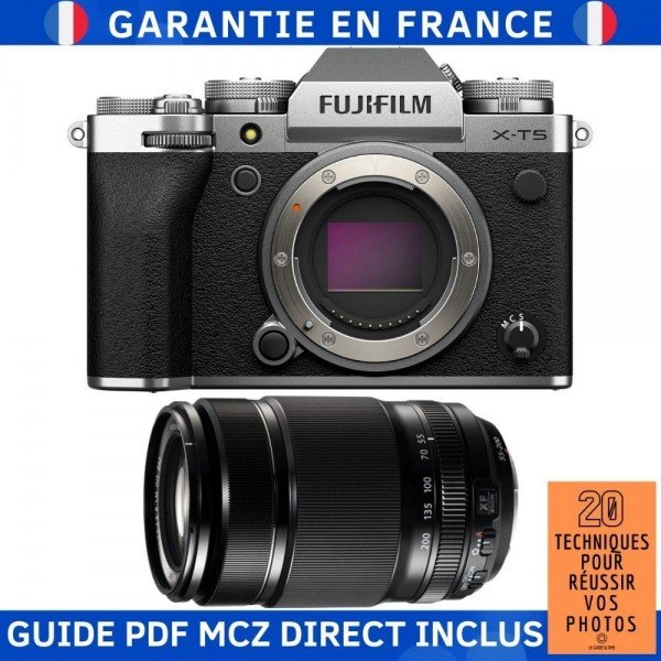 Fujifilm X-T5 Plata + XF 55-200 mm f/3,5-4,8 R LM OIS - Camara fotográfica APS-C-2