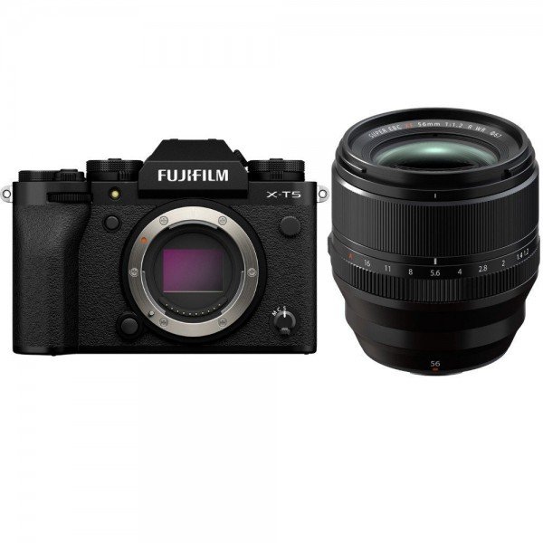 Fujifilm X-T5 Black + XF 56mm f/1.2 R WR - APS-C Camera-1