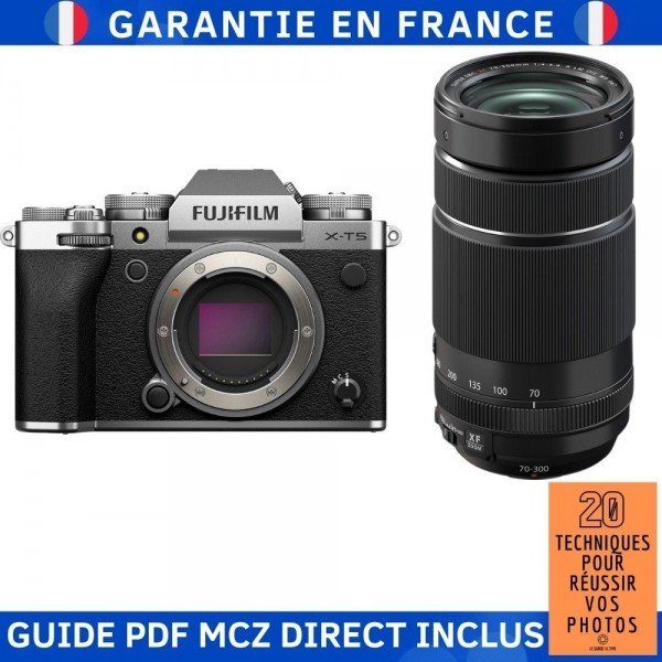 Fujifilm X-T5 Silver + XF 70-300mm f/4-5.6 R LM OIS WR-2