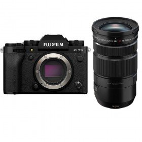 Fujifilm X-T5 Noir + XF 18-120 mm f/4 LM PZ WR - Camara mirrorless-1
