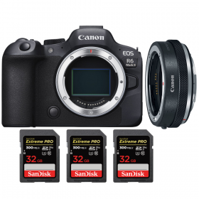 Canon EOS R6 Mark II + Canon EF-EOS R Premium + 3 SanDisk 32GB Extreme PRO UHS-II SDXC 300 MB/s-1