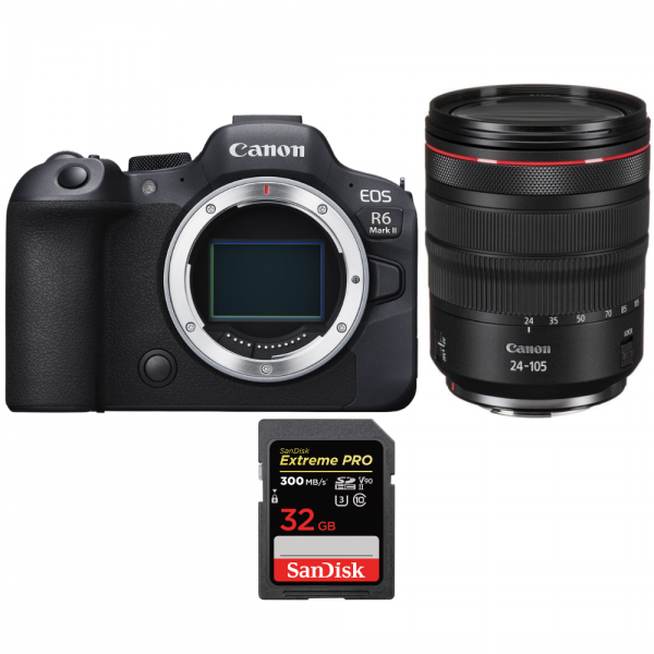 Canon EOS R6 Mark II + RF 24-105mm f/4 L IS USM + 1 SanDisk 32GB Extreme PRO UHS-II SDXC 300 MB/s-1