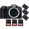 Canon EOS R8 + 3 SanDisk 64GB Extreme PRO UHS-II SDXC 300 MB/s + 3 Canon LP-E17-1