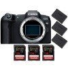 Canon EOS R8 + 3 SanDisk 128GB Extreme PRO UHS-II SDXC 300 MB/s + 3 Canon LP-E17-1