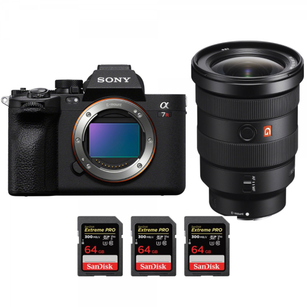 Sony A7R V + FE 16-35 mm f/2,8 GM + 3 SanDisk 64 GB Extreme PRO UHS-II SDXC 300 MB/s - Camara mirrorless-1